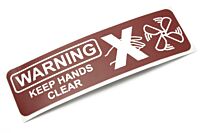 Aufkleber "WARNING keep hands clear" (Lüfter)