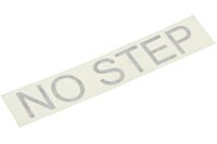 Aufkleber NO STEP (schwarz auf weiß)
