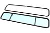 Heckscheibe / Schiebefenster (ohne Heizung)