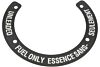 Schild Reservetank zweisprachig (UNLEADED FUEL ONLY)