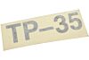 Aufkleber Reifendruck TP-35