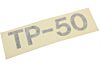 Aufkleber Reifendruck TP-50