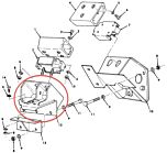 Motorhalter rechts am Rahmen