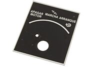 Eng Stop - Run - Start Typenschild Spanisch