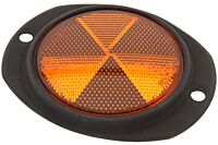 Reflektor orange flach (Schwarz)