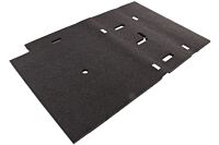 Dämmmatte hinten rechts (ohne Sitzkasten) schwarz