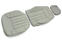 SET Sitzbezug rücksitze LEDER GRAU