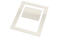 1x Blende Türgriff gebürsteter Edelstahl