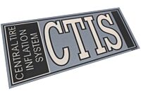 Aufkleber CTIS einteilige Stahlfelge