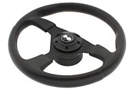 Lenkrad schwarz Vinyl mit Hupenknopf