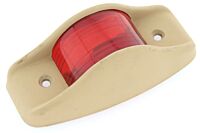 Side Marker Glas ROT mit Rahmen TAN