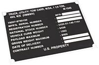 Typenschild M1045
