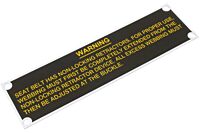 Blechschild Hinweis Anschnallgurt