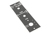 Blechschild für die Heizungsregelung