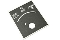 Eng Stop - Run - Start Typenschild