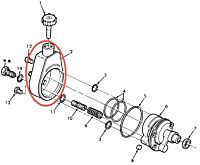 Gehäuse Servopumpe -gebraucht-