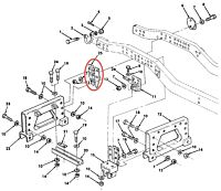 Halter Crossmember hinten