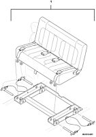 Sitzbank HUMMER H1 Schwarz