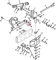 Sicherungs Pin Reserveradhalter oben