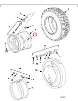 Einteilige Stahlfelge 16.5" -gebraucht-