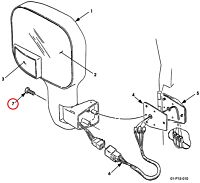 Schraube Außenspiegel