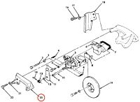 Halter und Führung Bremssattel an der Kardanwelle