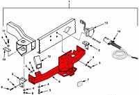 Anhängebock ohne Anbauteile -gebraucht-