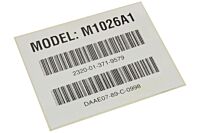 Barcode Aufkleber M1026A1