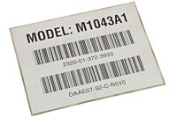 Barcode Aufkleber M1043A1