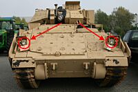 Scheinwerfer Panzer (leuchtmittel defekt)