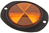 Reflektor orange flach (Schwarz)