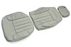 SET Sitzbezug rücksitze LEDER GRAU
