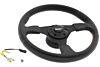 Kit Lenkrad schwarz Vinyl mit Hupenknopf