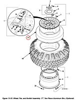 Notlaufring einteilig aus Gummi 17"