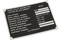 Typenschild M1038