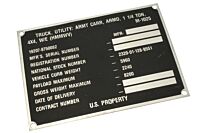 Typenschild M1025
