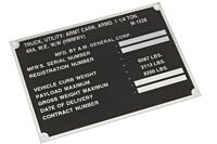 Typenschild M1026