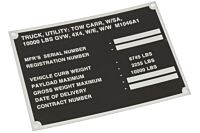 Typenschild M1046A1