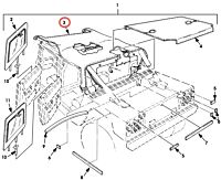 HUMMER H1 Verdeck mit Rückwand TAN (defekt)