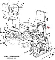 Sitzgestell Fahrer A0 HMMWV