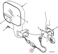Stecker für elektrisch verstellbare Seitenspiegel (groß)