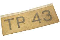 Aufkleber Reifendruck TP-43